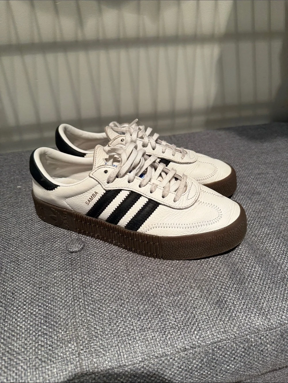 adidas Samba Platform Sneakers - White, Black, Brown